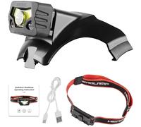 HEARMOR Casco protettivo a LED in ABS, per lavoratori edili, per adulti, per cantieri, certificazione EN397 e EN12492, assorbimento degli urti, resistenza alla penetrazione