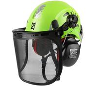 HEARMOR Mervex Forest Air - Casco di sicurezza in ABS per luoghi di lavoro aerei forestali, certificato EN12492, conforme alla norma EN397, resistente agli urti e alle penetrazioni, casco di sicurezza