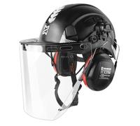HEARMOR Mervex Forest Air - Casco protettivo ABS per lavori di lavoro in campo forestale, certificazione EN12492, resistenza agli urti e alla penetrazione, test per lavoratori edili, casco di