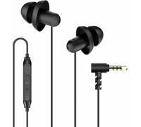 Hearprotek Auricolari per Dormire, Auricolari Morbidi e Leggeri Cablati con Mic Controllo del Volume, Riduzione del Rumore Cuffie per Dormire Spina da 3,5mm per Dorme di Lato, Russare, Rilassarsi