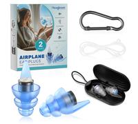 Hearprotek Tappi Orecchie Aereo 2 Paia 24db Tappi Riutilizzabili Regola la