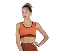 Heart And Soul Top Sportivo Donna Collezione Scratched Elements | Reggiseno Sportivo | Abbigliamento Sportivo Donna | Colore Arancione | Taglia M/L