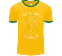 Heart Attack Recovery Survivor Uomo Ringer T-Shirt FotL