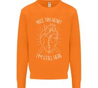 Heart Attack Recovery Survivor Uomo Sweatshirt Jumper