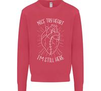 Heart Attack Recovery Survivor Uomo Sweatshirt Jumper