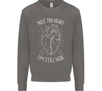 Heart Attack Recovery Survivor Uomo Sweatshirt Jumper