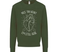 Heart Attack Recovery Survivor Uomo Sweatshirt Jumper
