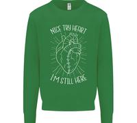 Heart Attack Recovery Survivor Uomo Sweatshirt Jumper