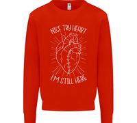 Heart Attack Recovery Survivor Uomo Sweatshirt Jumper