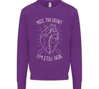 Heart Attack Recovery Survivor Uomo Sweatshirt Jumper