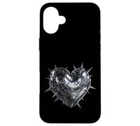 Heart Baby Edgy Aesthetic Grunge Emo Goth Punk Alt 2000s Custodia per iPhone 16 Plus