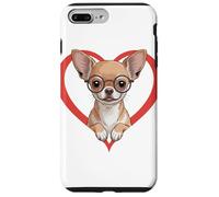 Heart Chihuahua Glasses Chihuahuas Custodia per iPhone 7 Plus/8 Plus