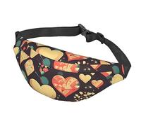 Heart Crush Flower Crossbody Marsupio multifunzionale grande per uomini e donne sport all'aria aperta viaggi alla moda e portatile, Come nella foto, Taglia unica, Zaino da escursionismo