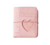 Heart Design Notebook - Korean Style Faux Leather Journal, 100 fogli Loose-Leaf Binder Notepad | Heart Notebook for Writing Note-Taking List School College Work Study Travel Business Meeting