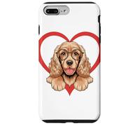 Heart English Cocker Spaniel Glasses Custodia per iPhone 7 Plus/8 Plus