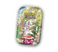 HEART FOR CARDS Prismatic Evolutions - Pokémon Mini Tin | Carmigiano & Viola 8.5 | 2 booster + moneta Evoli | Inglese | Con protezione spedizione Heartforcards®, gold