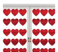 Heart Garland - Valentine's Day Garland | Valentine's Day Decoration | Decoration, Hangable Valentine's Day Decorations, Red Heart Garland Valentines Decorations, Wedding Decoration