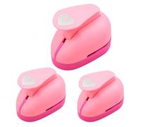 Heart Hole Puncher - ABS lega Small Medium Large 3pcs | Safe Smooth Tool Gadget | Cute Heart-Shaped Hole Puncher per Scrapbooking Holiday Family Friends Adults Kids Indoor Crafts