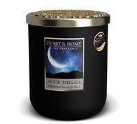 Heart & Home Candele Naturali Profumate in Giara Vetro con Cera di Soia Varie