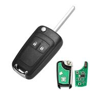 Heart Horse 2 Tasti Ricambio Chiave per Telecomando Guscio con 433Mhz ID46 Chip per Opel Vauxhall Astra Insignia Vectra Corsa Mokka Pieghevole Chiave Guscios Auto con Batteria e HU100 Lama