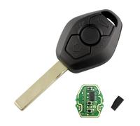 Heart Horse 3 Pulsanti Guscio Chiave Telecomando Auto con 433Mhz ID44/PCF7935 Chip per B-MW E38 39 46 X3 5 Z3 4 1/3/5/7 Series Chiave Telecomando Sostituzione con Batteria e HU92 Lama (EWS Sistema)