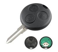Heart Horse 3 Tasti Ricambio Chiave per Telecomando con 433Mhz PCF7941 Chip per Mer-ce-des Be-nz Smart Fortwo 450 Forfour Roadster Crossblade City Coupe Cabrio Chiave Guscio con Lama e Batteria