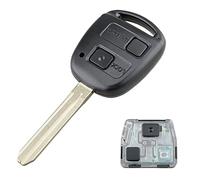 Heart Horse 433 Mhz Ricambio Guscio Chiave Telecomando Compatibile con RAV4 Prado Tarago Kluger Avensis 2 Tasti Guscio per Chiave telecomandi con 4D67 chip TOY43 Lama