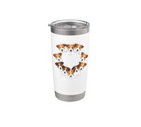Heart Jack Russell Terrier Jack Russells Bicchiere termico in acciaio inox doppia parete
