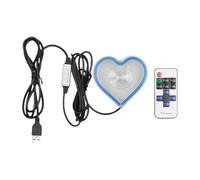 Heart Light, Heart Shaped Ambient Neon Lamp, Decorative Romantic Lighting Accent, Usb Powered Soft Glow Design, for Car Interior, Bedroom, Dashboard, Date Night, Proposals Window Use