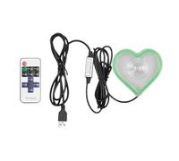 Heart Light, Heart-Shaped Ambient Neon Lighting For Automotive Interior And Home Decoration, Dashboard Accent, Holiday Date Night, Proposal, Party, And Window Display, Easy To Install: