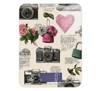 Heart Locks - Bilancia da cucina con fotocamera retrò, impermeabile, piccola bilancia per alimenti, 5 kg/5 g, con 4 unità per dimagrire e cucinare (batterie non incluse)
