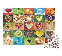 Heart Love Symbols Puzzle Classico 1000 Pezzi Adulti E Ragazzi Attività Indoor Puzzle Difficile Scelta Amazon Gioco Di Logica Cartone Premium 38x26cm/1000pcs