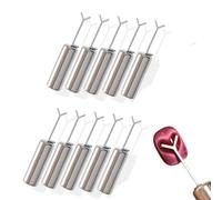 Heart Magnet for Cat Eye Gel Polish,5-Pack Professional Nail Art Tool Set with Y-Shaped Guide,Flexible Diy Nail Magnet Cat Eye Tool for Home and Salon Use (10 Pack)
