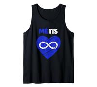Heart Métis Bandiera Indigenous Métis Pride and Heritage Canotta