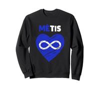 Heart Métis Bandiera Indigenous Métis Pride and Heritage Felpa