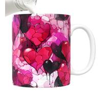 Heart Mugs Ceramic, Romantic Coffee Cup, Love Mug, Ceramic Mug For, Heart Shaped Mug, Holiday Drinkware Mug, Coffee Mug For Boyfriend, Ceramic Milk Cup, Cute Love Mug