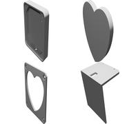 Heart Night Light with Magnetic Mount & Table Stand - Decorative LED Room Light