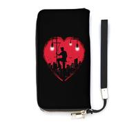 Heart of a Lineman - Portafoglio sottile da donna, con stampa di un personaggio lungo, Stile:, 20x10.5cm