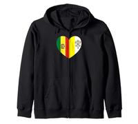 Heart of Faith: Bolivia and Vatican United Felpa con Cappuccio