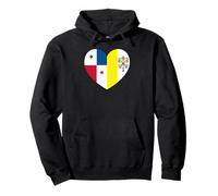 Heart of Faith: Panama and Vatican United Felpa con Cappuccio
