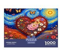 Heart of Flowers Pezzi Struttura Solida Perfetto Per Rafforzare Capacità Di Problem Solving E Godersi Il Tempo Libero 70x50cm/1000pcs