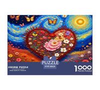 Heart of Flowers Pezzi Struttura Solida Perfetto Per Rafforzare Capacità Di Problem Solving E Godersi Il Tempo Libero 38x26cm/1000pcs