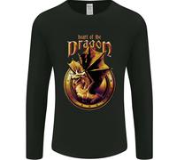 Heart Of The Dragon Fantasy Uomo Long Sleeve T-Shirt