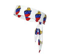 Heart Of Venezuela - Fascia per capelli con stampa a tema ninja, per karate ninja, fasce per il sudore e allenamento