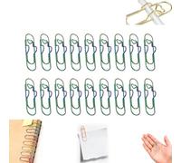 Heart Pen Clip for Notebook, Paper Clip Pen Holder, Multifunctional Cute Colorful Heart PenClip Metal PencilClip for Students Professionals and Teachers (Multicolor)