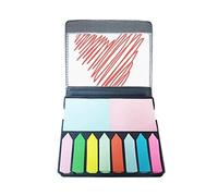 Heart Red Line Sketch Valentine's Day Self Stick Note Color Page Marker Box