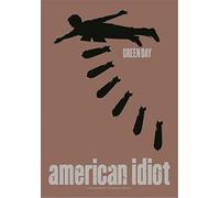 Heart Rock - Bandiera Green Day American Idiot Bombs, Qualità Italiana, Materiali resistenti e Colori Vivaci - Made in italy [100% Poliestere - 110x75 cm]