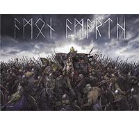 Heart Rock Bandiera Originale Amon Amarth Battlefield, Tessuto, Multicolore, 110x75x0.1 cm