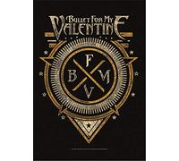 Heart Rock Bandiera Originale B.F.M.V. Emblem, Tessuto, Multicolore, 110x75x0.1 cm