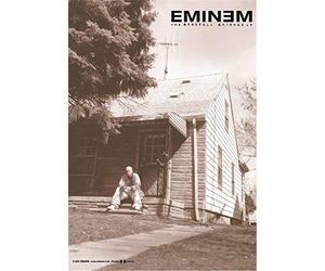 Heart Rock Bandiera Originale Eminem The Marshall Matters LP, Tessuto, Multicolore, 110x75x0.1 cm